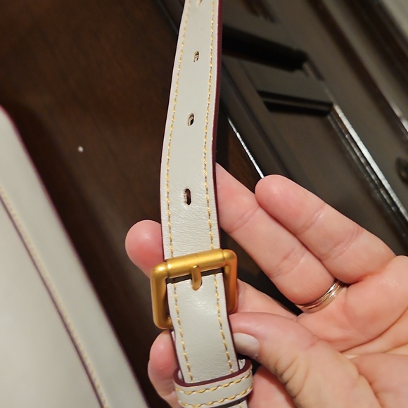 Dooney & Bourke Light Grey Gray Florentine Dome Satchel - Picture 10 of 13